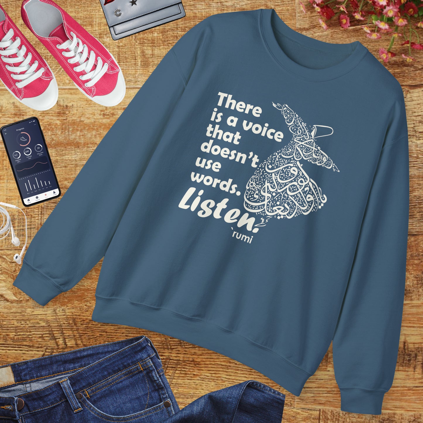 🎶The Voice Within - Rumi Crewneck Sweatshirt