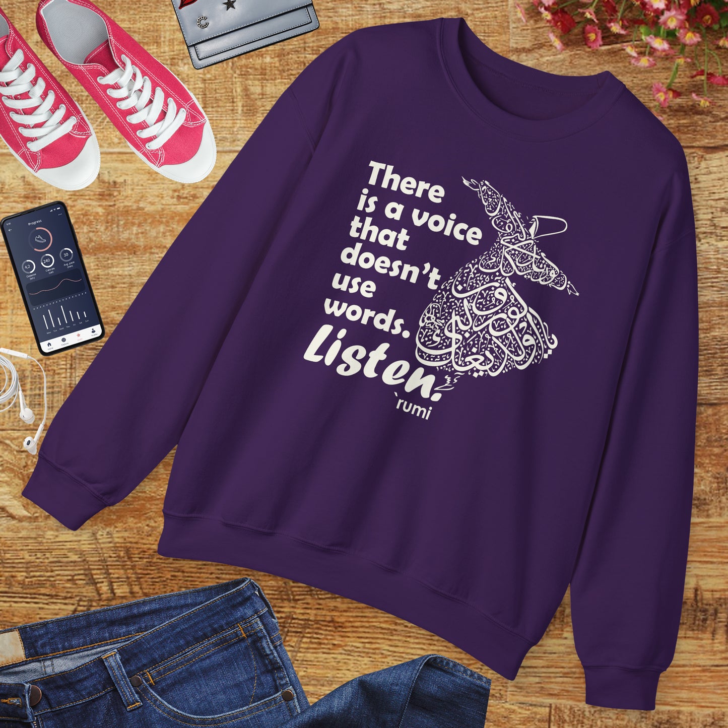 🎶The Voice Within - Rumi Crewneck Sweatshirt