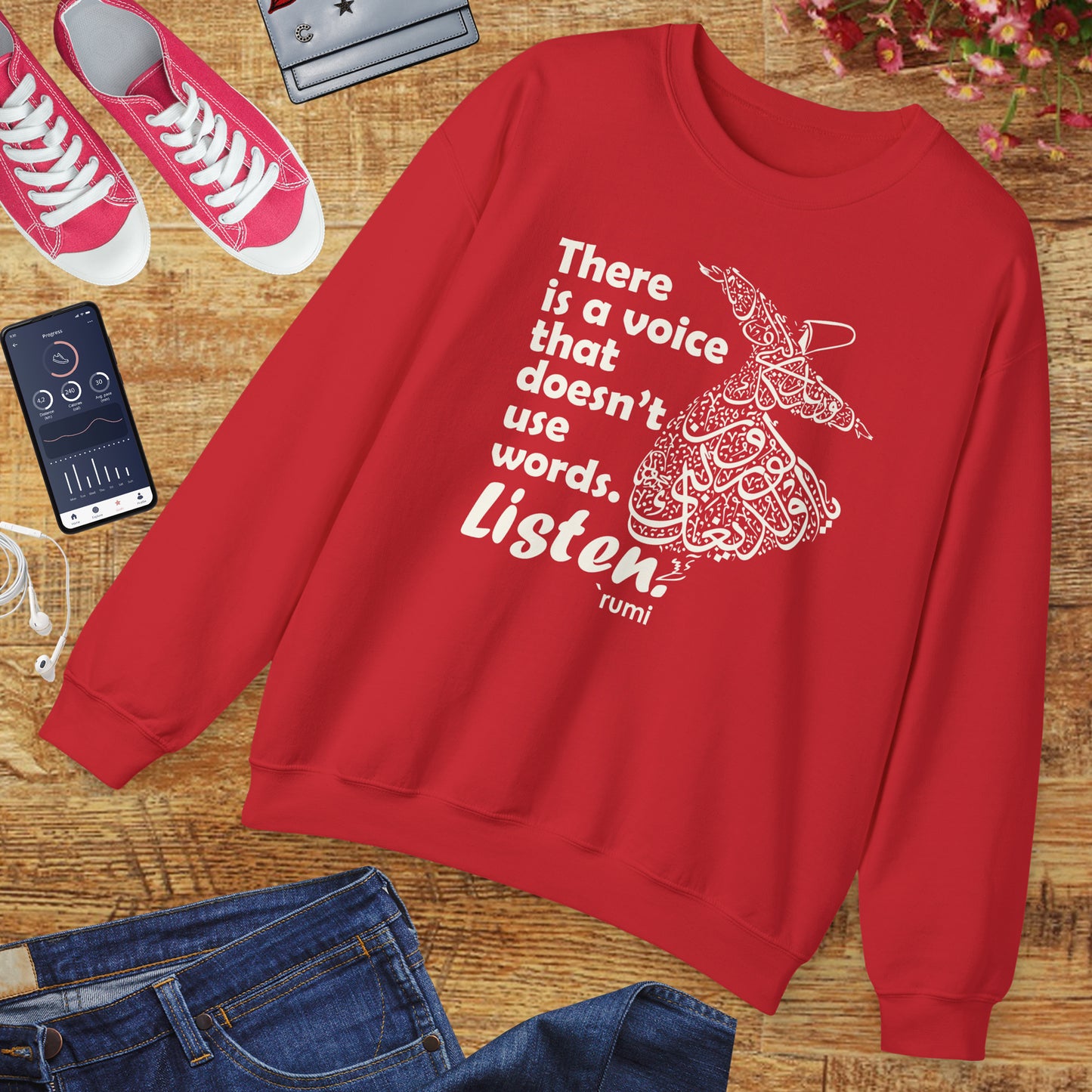 🎶The Voice Within - Rumi Crewneck Sweatshirt