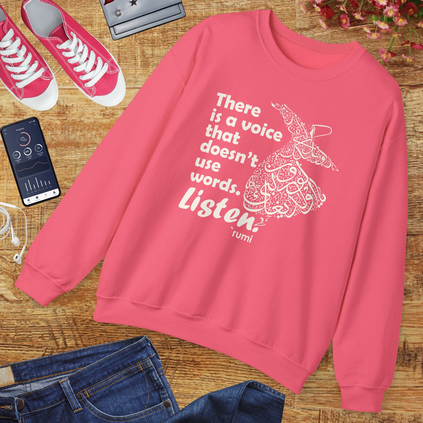 🎶The Voice Within - Rumi Crewneck Sweatshirt