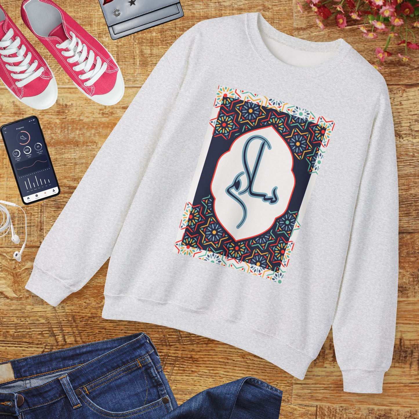 🕌Salam & Peace Calligraphy Crewneck Sweatshirt