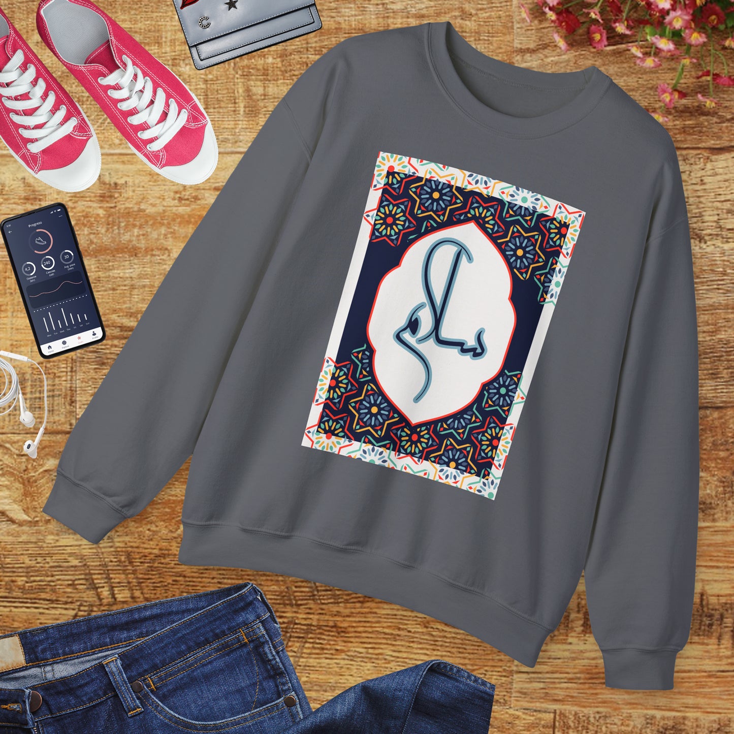 🕌Salam & Peace Calligraphy Crewneck Sweatshirt