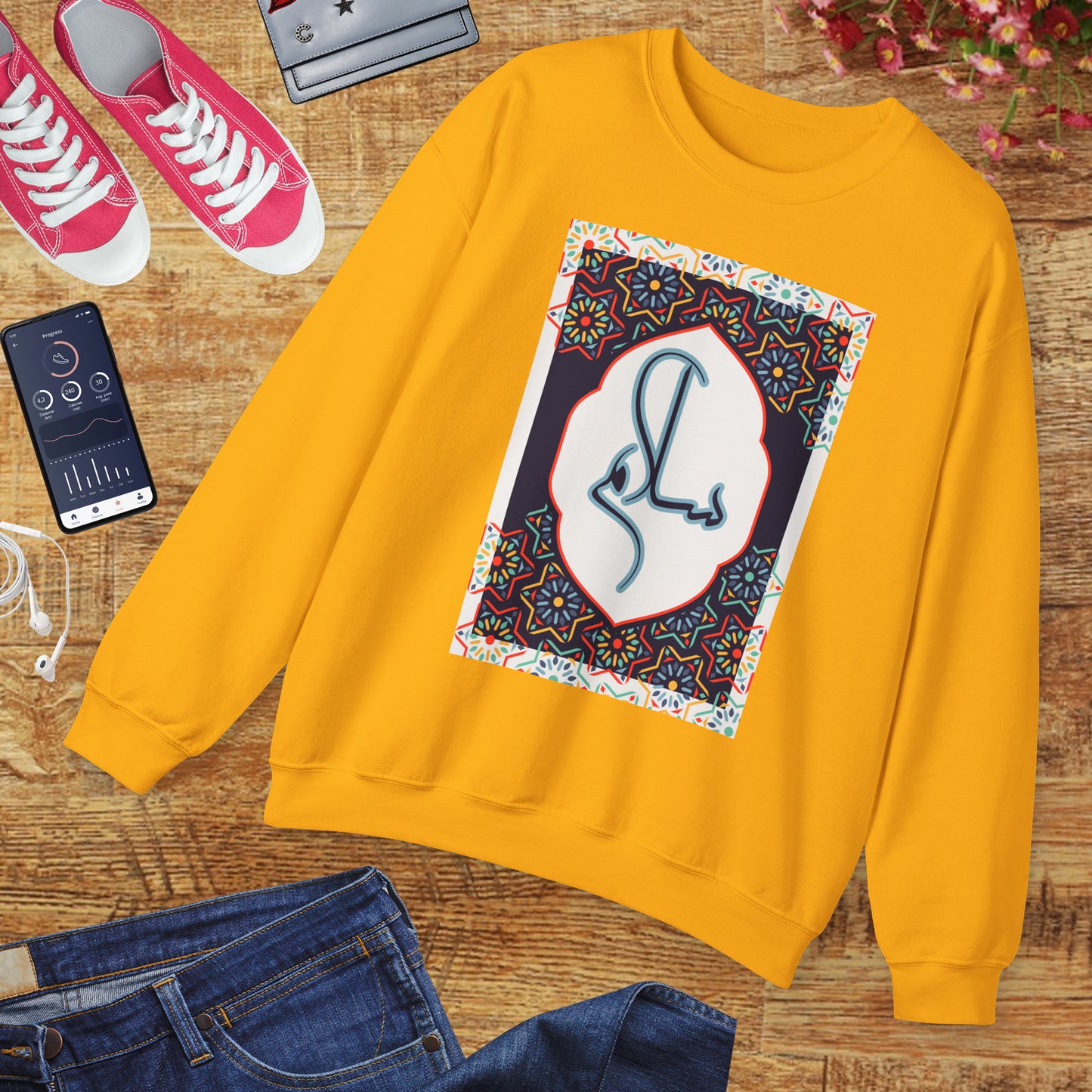 🕌Salam & Peace Calligraphy Crewneck Sweatshirt