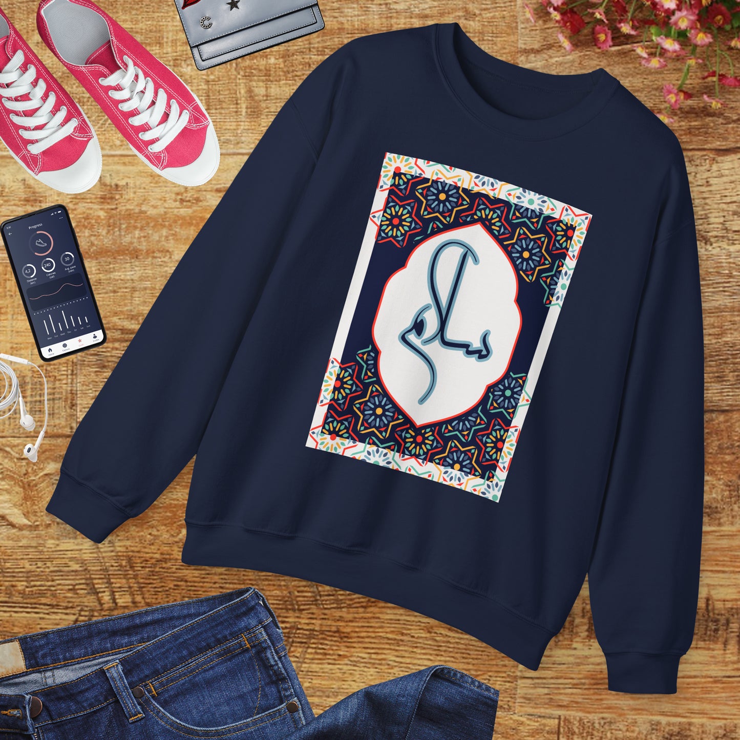 🕌Salam & Peace Calligraphy Crewneck Sweatshirt