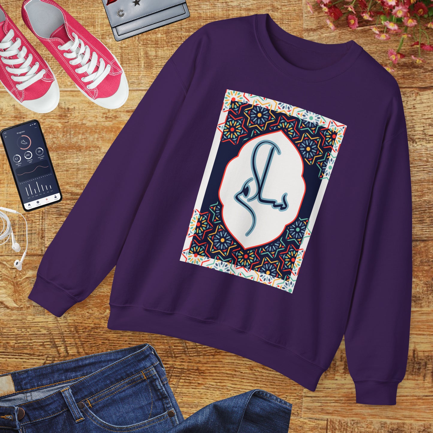 🕌Salam & Peace Calligraphy Crewneck Sweatshirt