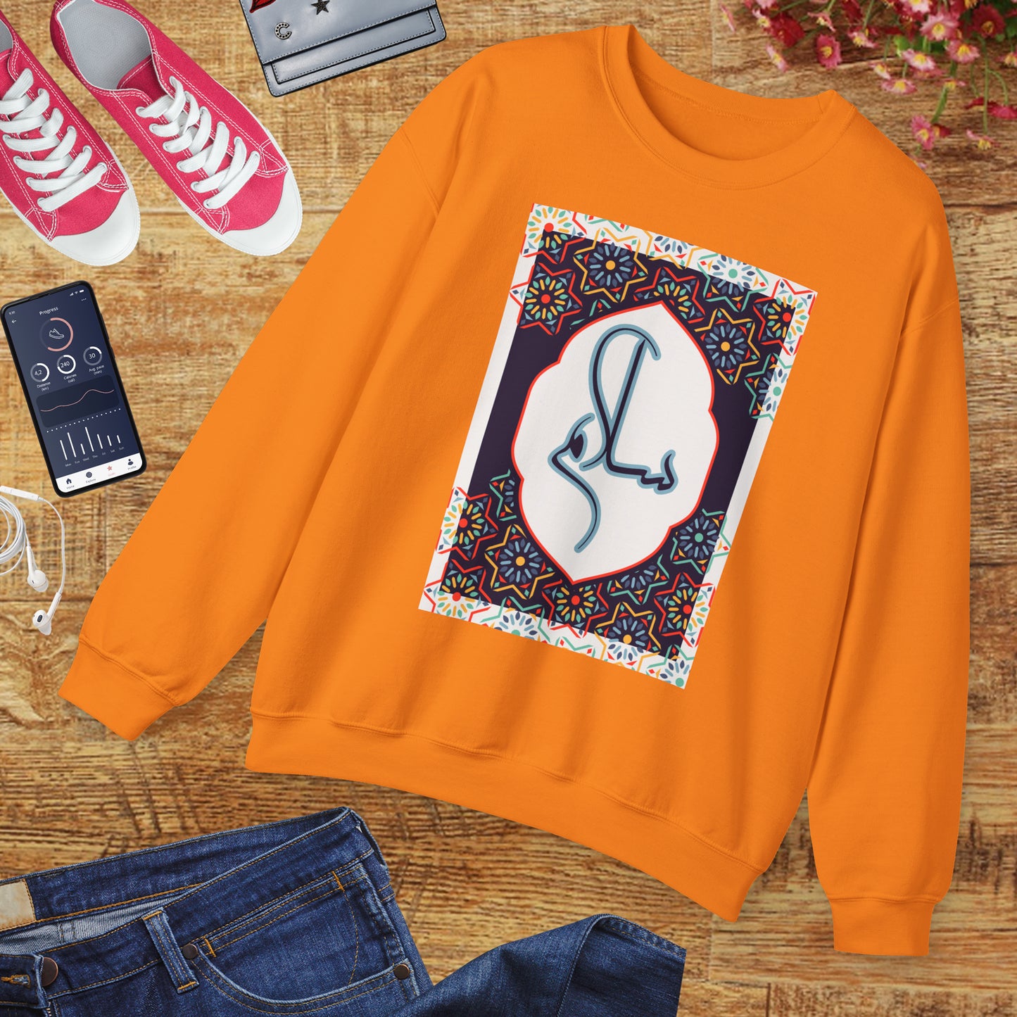 🕌Salam & Peace Calligraphy Crewneck Sweatshirt
