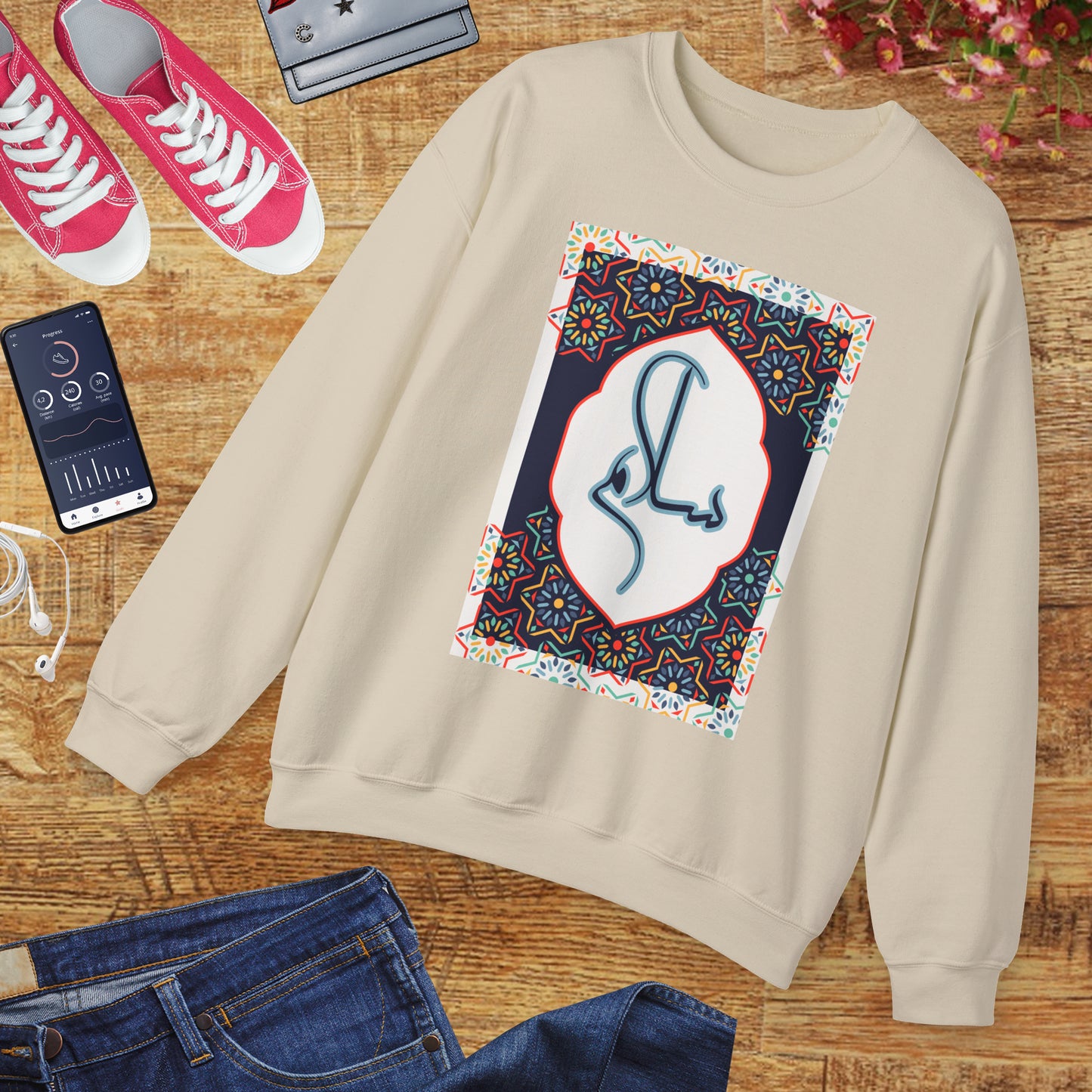 🕌Salam & Peace Calligraphy Crewneck Sweatshirt