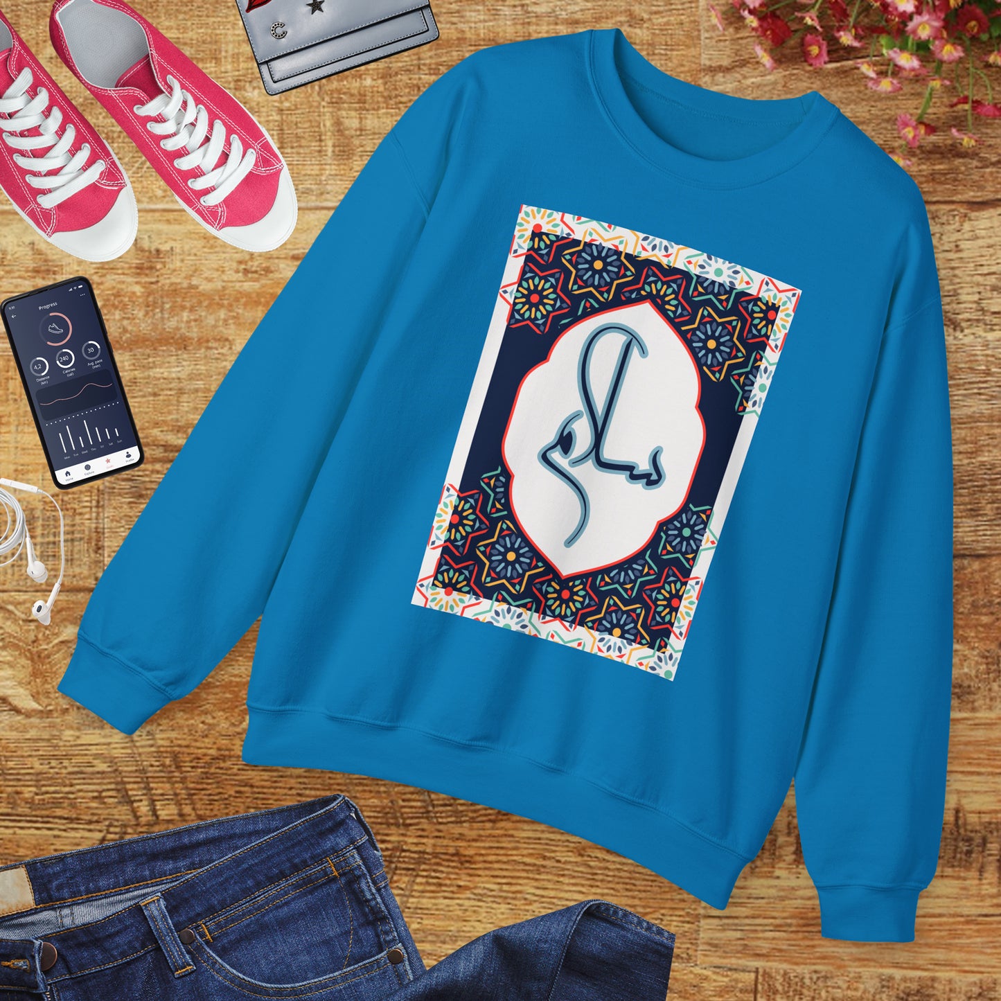 🕌Salam & Peace Calligraphy Crewneck Sweatshirt