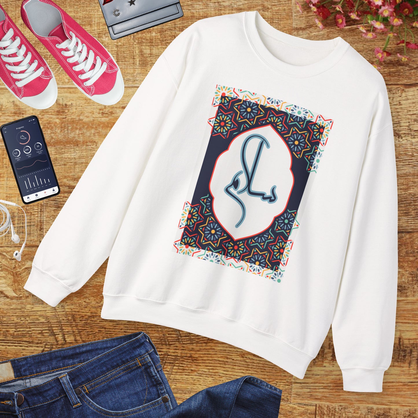 🕌Salam & Peace Calligraphy Crewneck Sweatshirt
