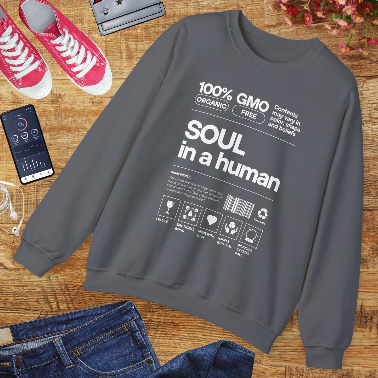 🧬Soul Ingredients - Human Label Crewneck Sweatshirt