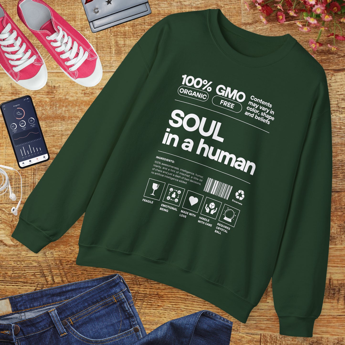 🧬Soul Ingredients - Human Label Crewneck Sweatshirt
