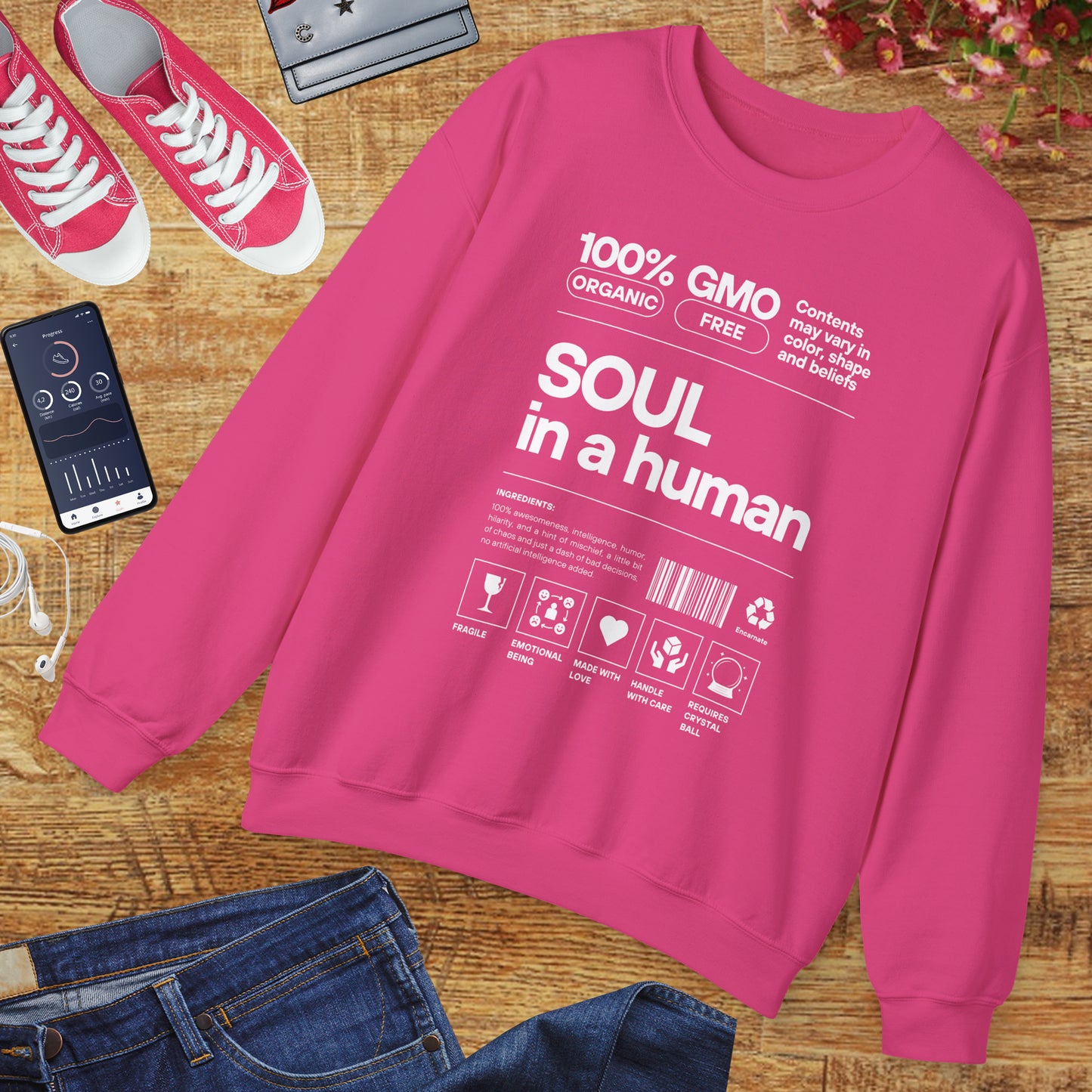 🧬Soul Ingredients - Human Label Crewneck Sweatshirt