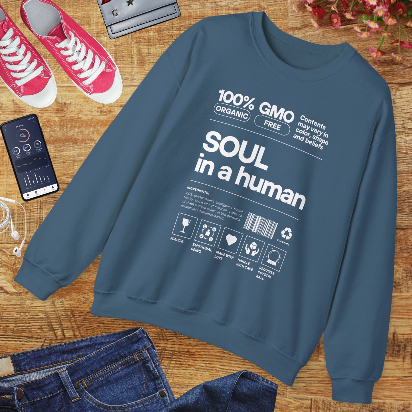 🧬Soul Ingredients - Human Label Crewneck Sweatshirt