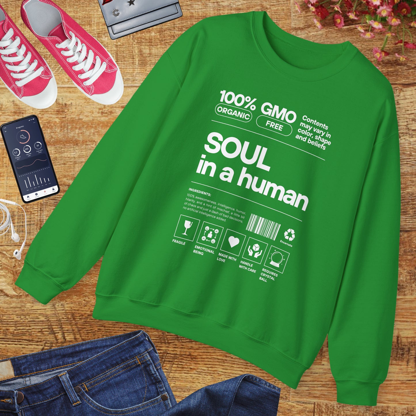🧬Soul Ingredients - Human Label Crewneck Sweatshirt