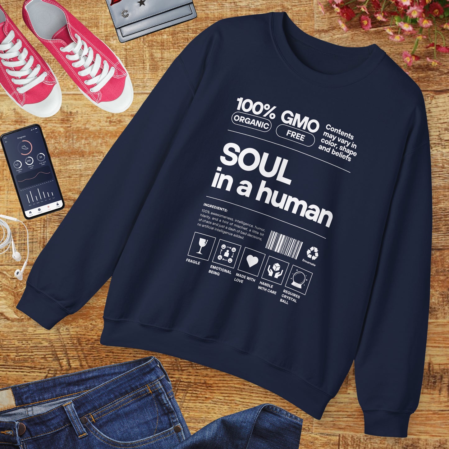 🧬Soul Ingredients - Human Label Crewneck Sweatshirt