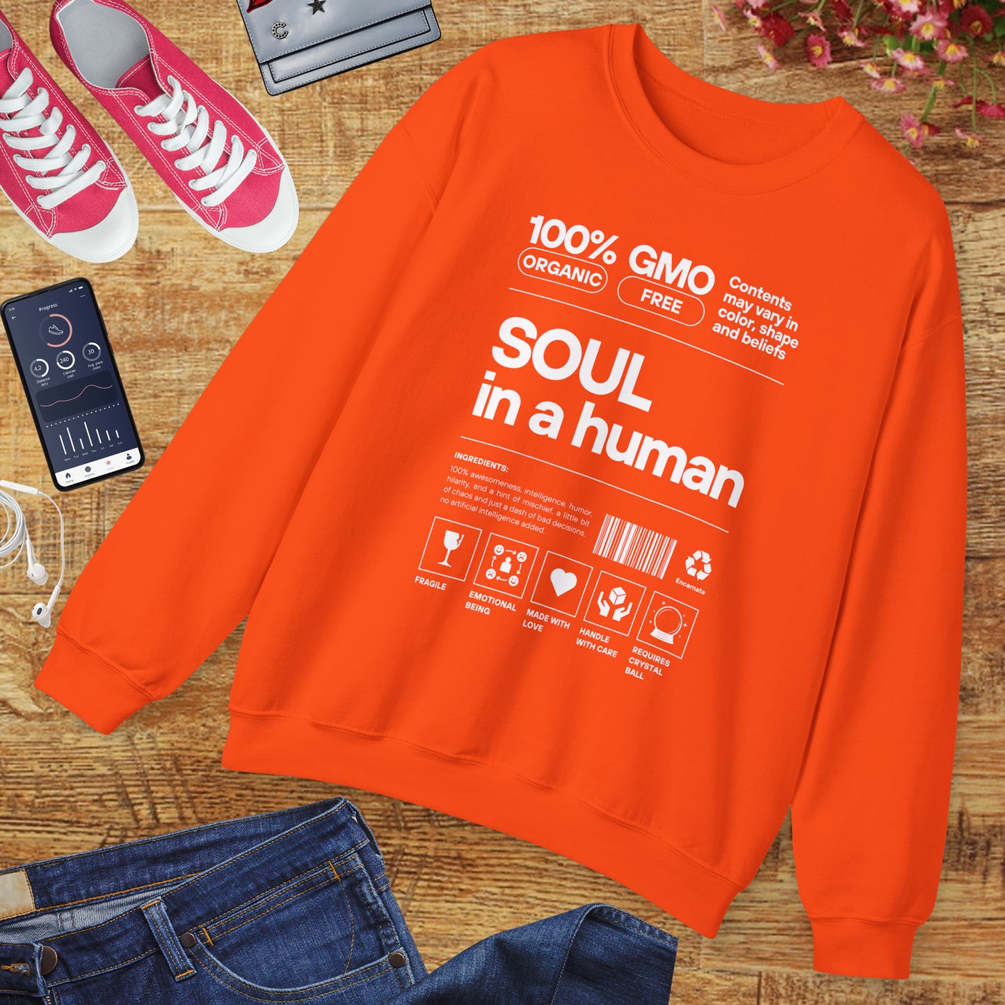 🧬Soul Ingredients - Human Label Crewneck Sweatshirt