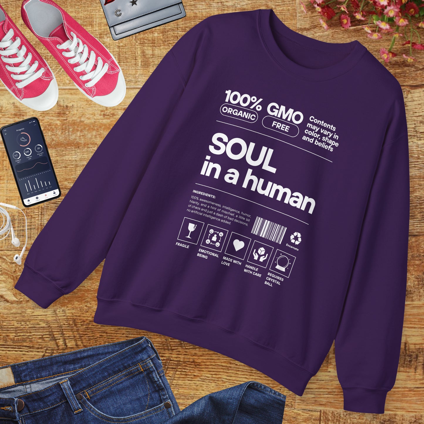 🧬Soul Ingredients - Human Label Crewneck Sweatshirt