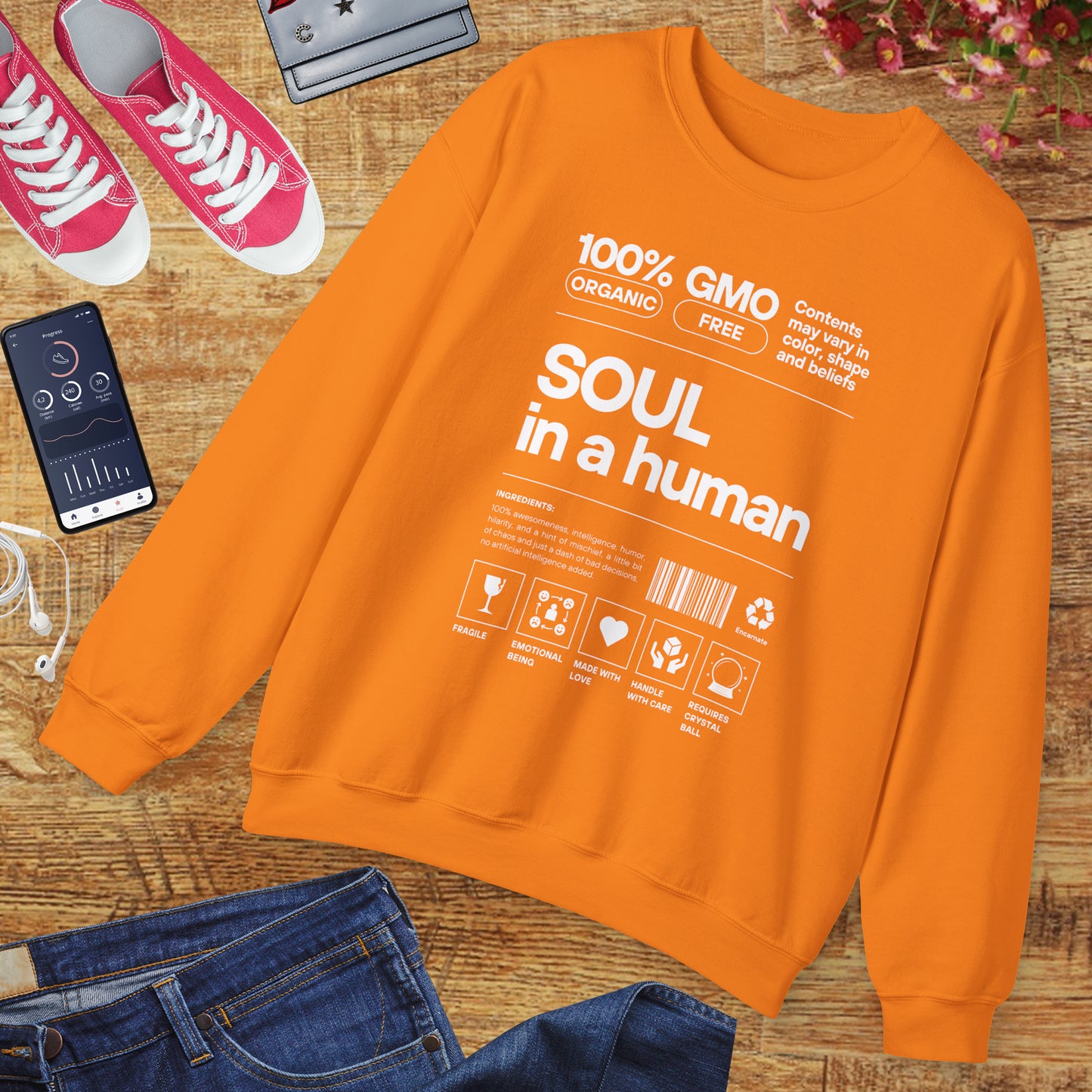 🧬Soul Ingredients - Human Label Crewneck Sweatshirt