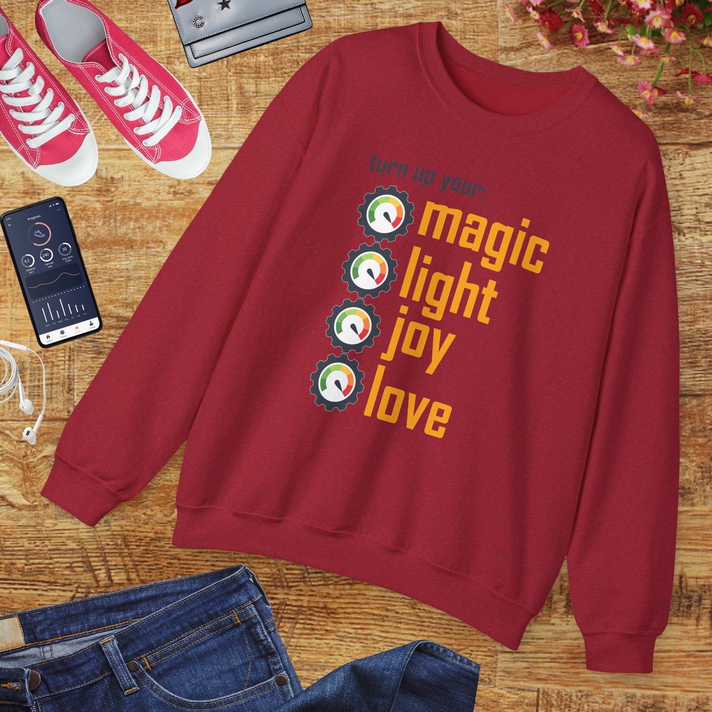 🎚️Turn Up Your Light - A Soulful Volume of You - Crewneck Sweatshirt
