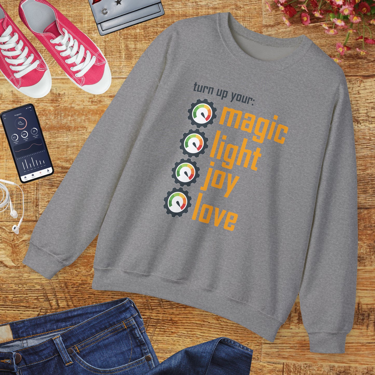 🎚️Turn Up Your Light - A Soulful Volume of You - Crewneck Sweatshirt