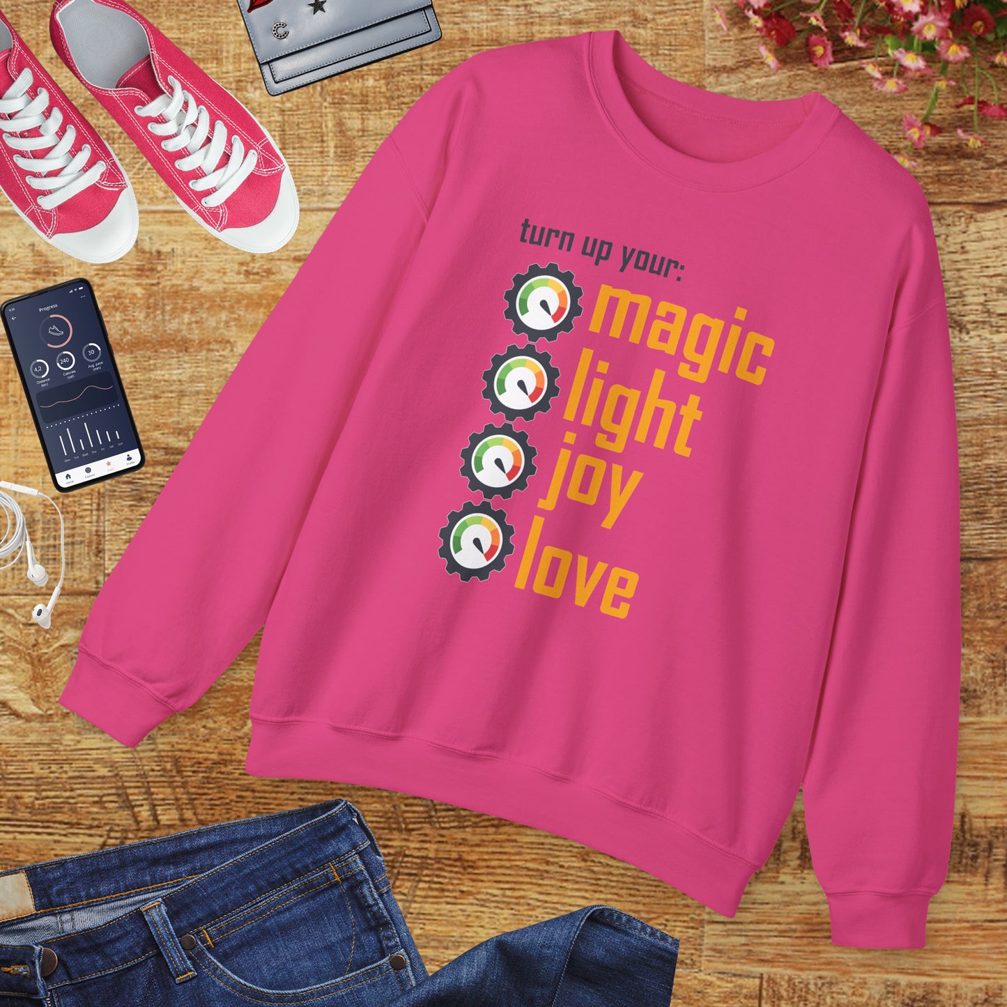 🎚️Turn Up Your Light - A Soulful Volume of You - Crewneck Sweatshirt