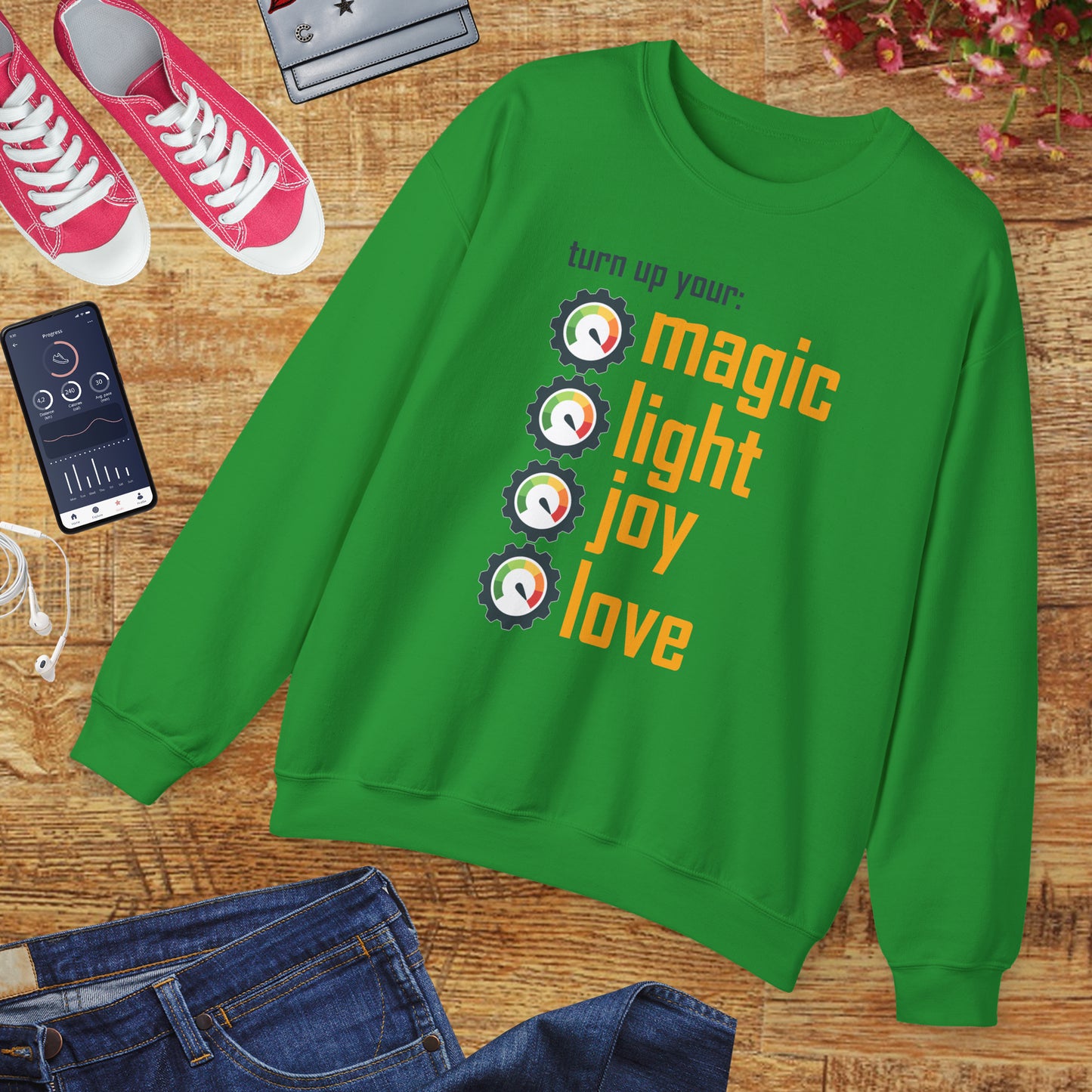 🎚️Turn Up Your Light - A Soulful Volume of You - Crewneck Sweatshirt