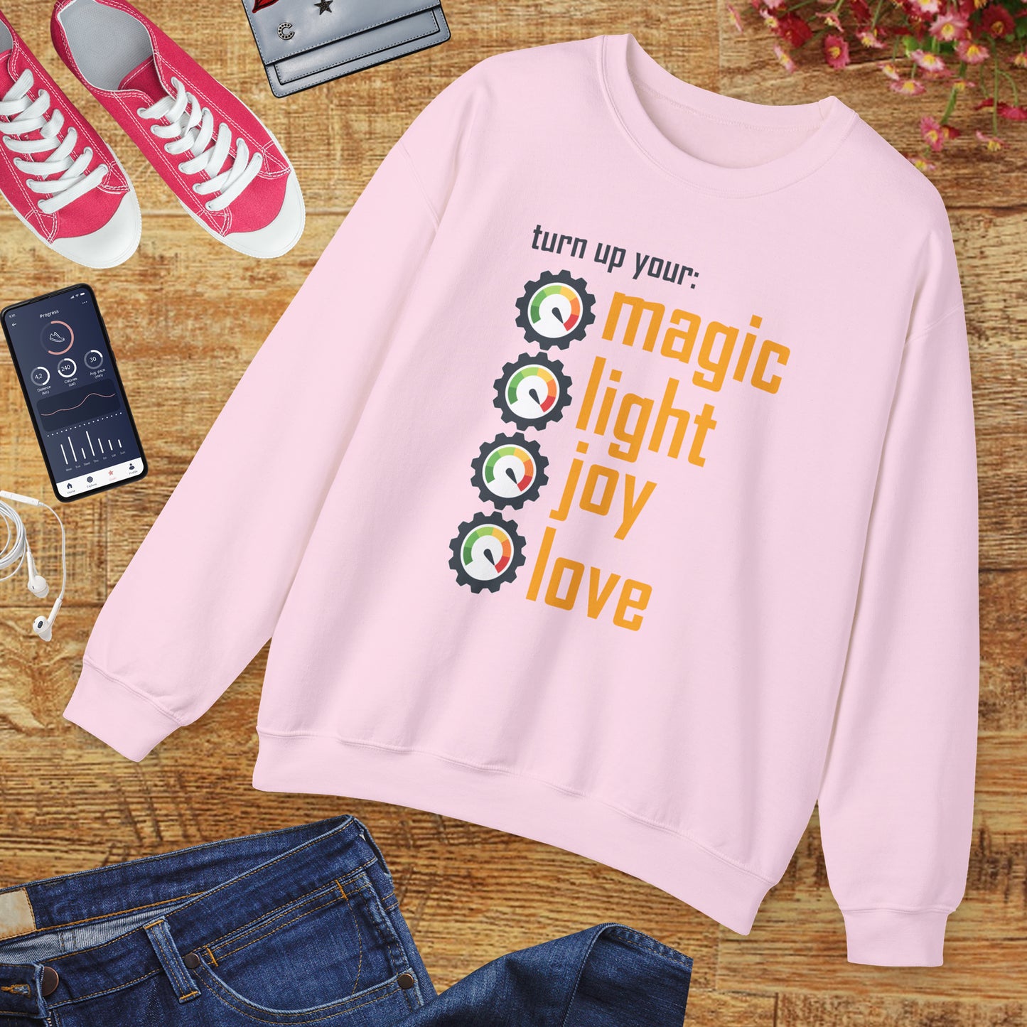 🎚️Turn Up Your Light - A Soulful Volume of You - Crewneck Sweatshirt