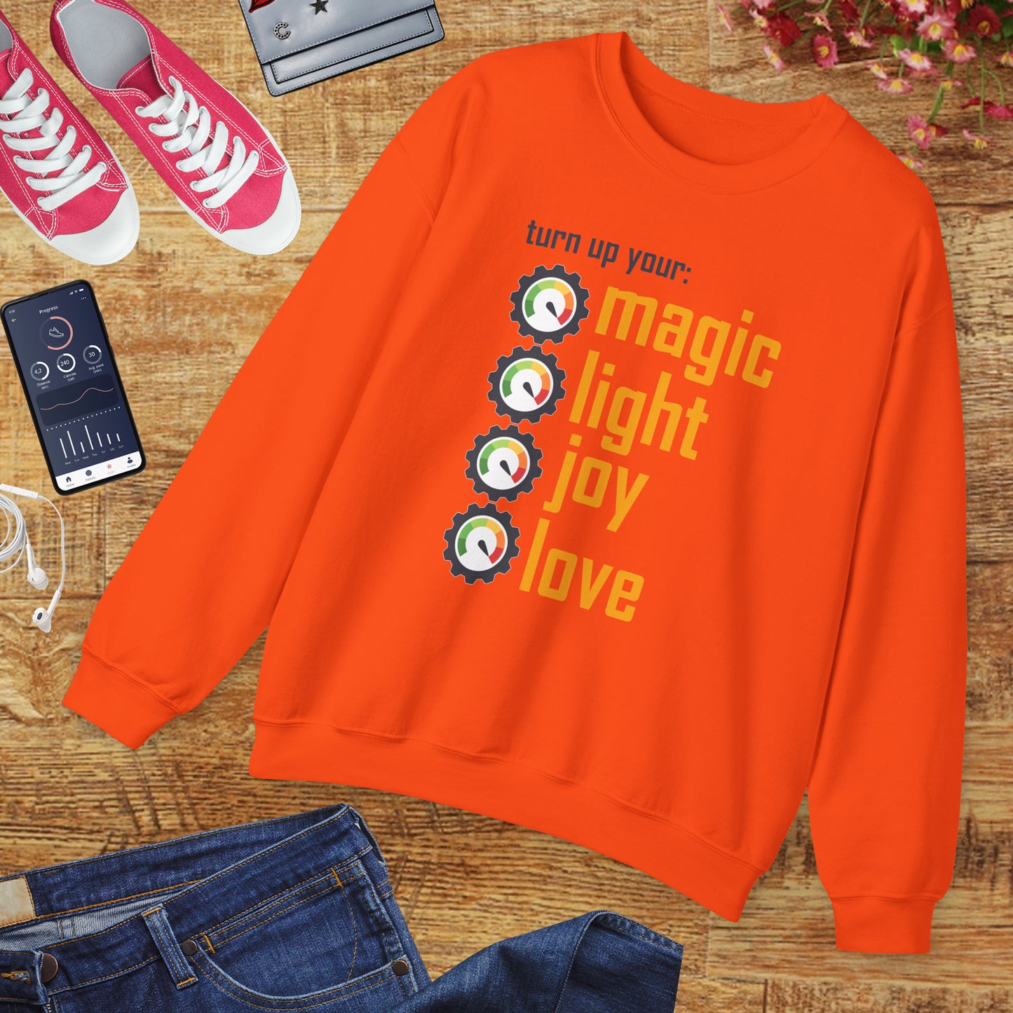 🎚️Turn Up Your Light - A Soulful Volume of You - Crewneck Sweatshirt