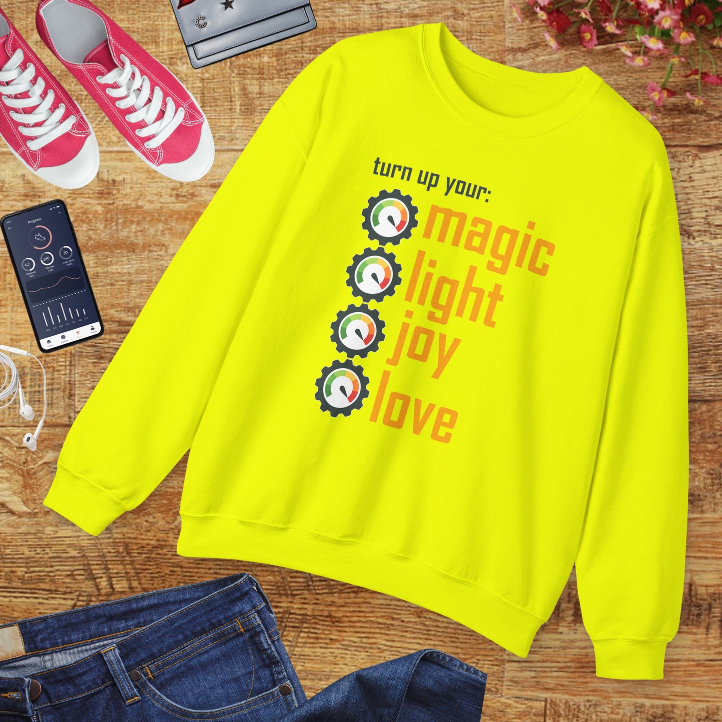🎚️Turn Up Your Light - A Soulful Volume of You - Crewneck Sweatshirt