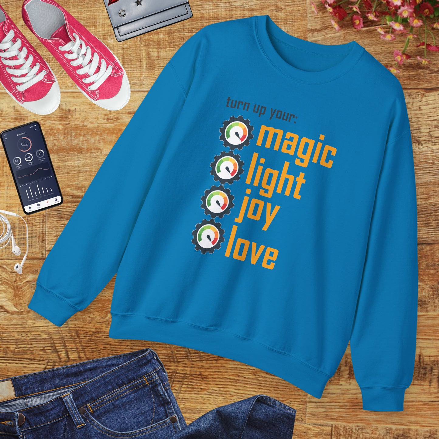 🎚️Turn Up Your Light - A Soulful Volume of You - Crewneck Sweatshirt