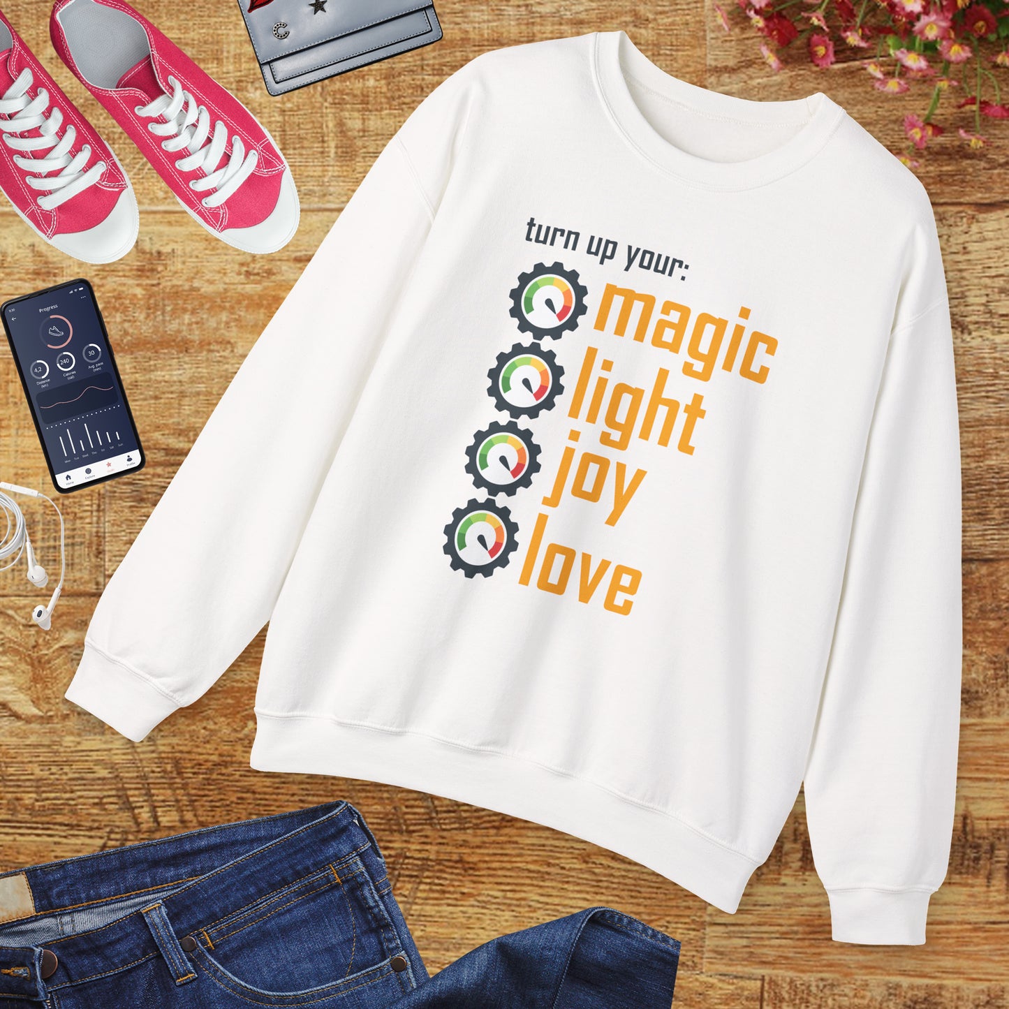 🎚️Turn Up Your Light - A Soulful Volume of You - Crewneck Sweatshirt