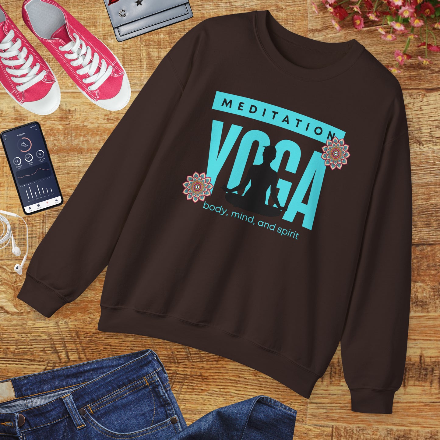 🕉️Meditation • Yoga • Body, Mind & Spirit Crewneck Sweatshirt