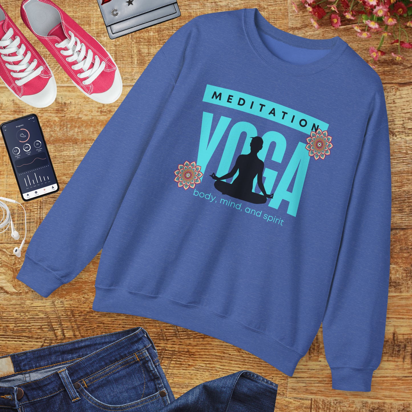 🕉️Meditation • Yoga • Body, Mind & Spirit Crewneck Sweatshirt