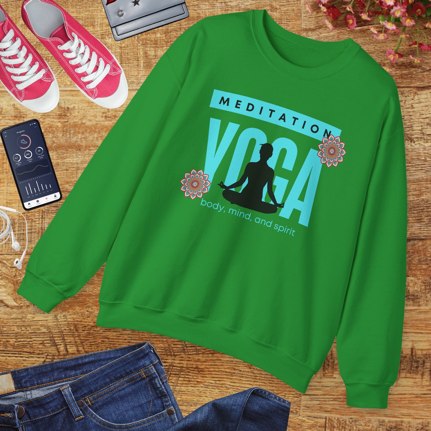 🕉️Meditation • Yoga • Body, Mind & Spirit Crewneck Sweatshirt