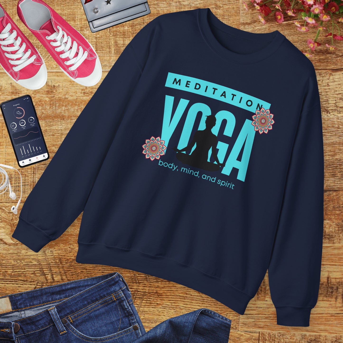 🕉️Meditation • Yoga • Body, Mind & Spirit Crewneck Sweatshirt