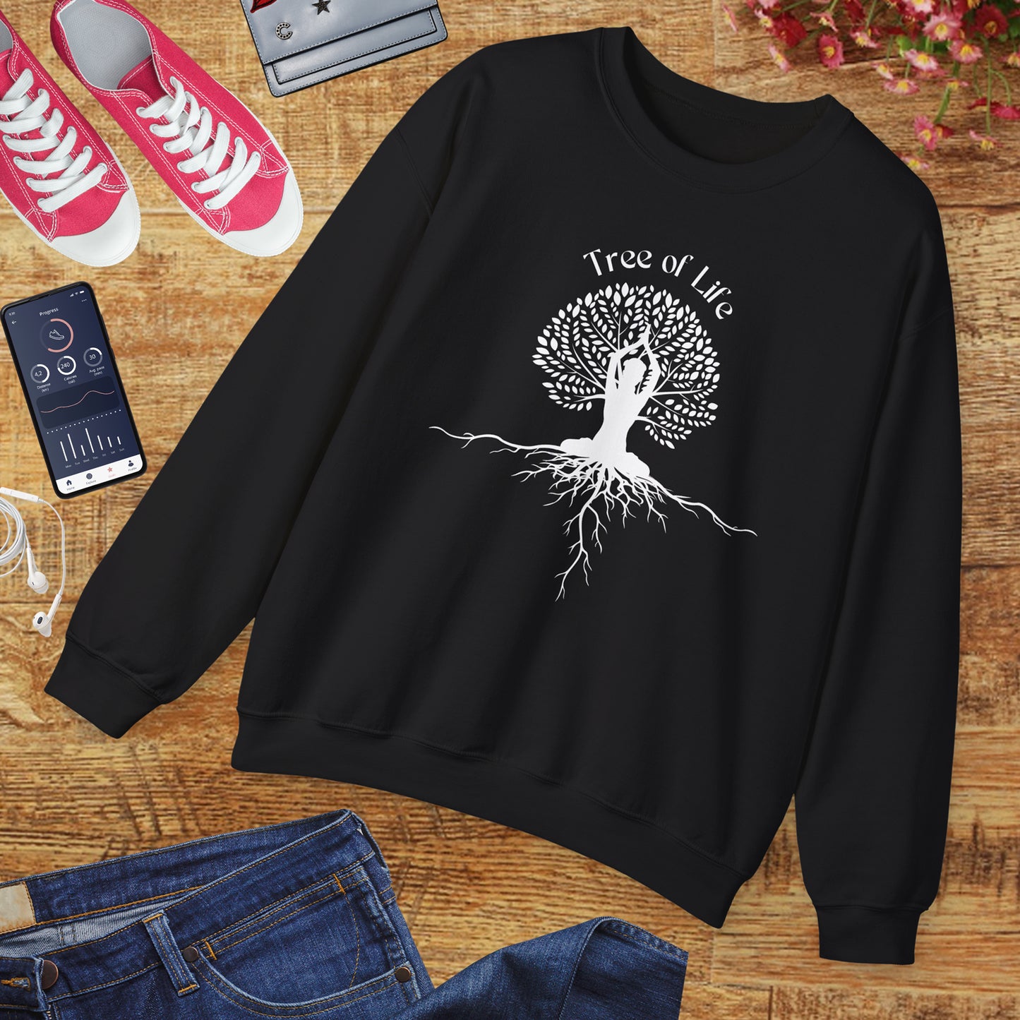 🌳🧘♀️Rooted in Balance Crewneck Sweatshirt