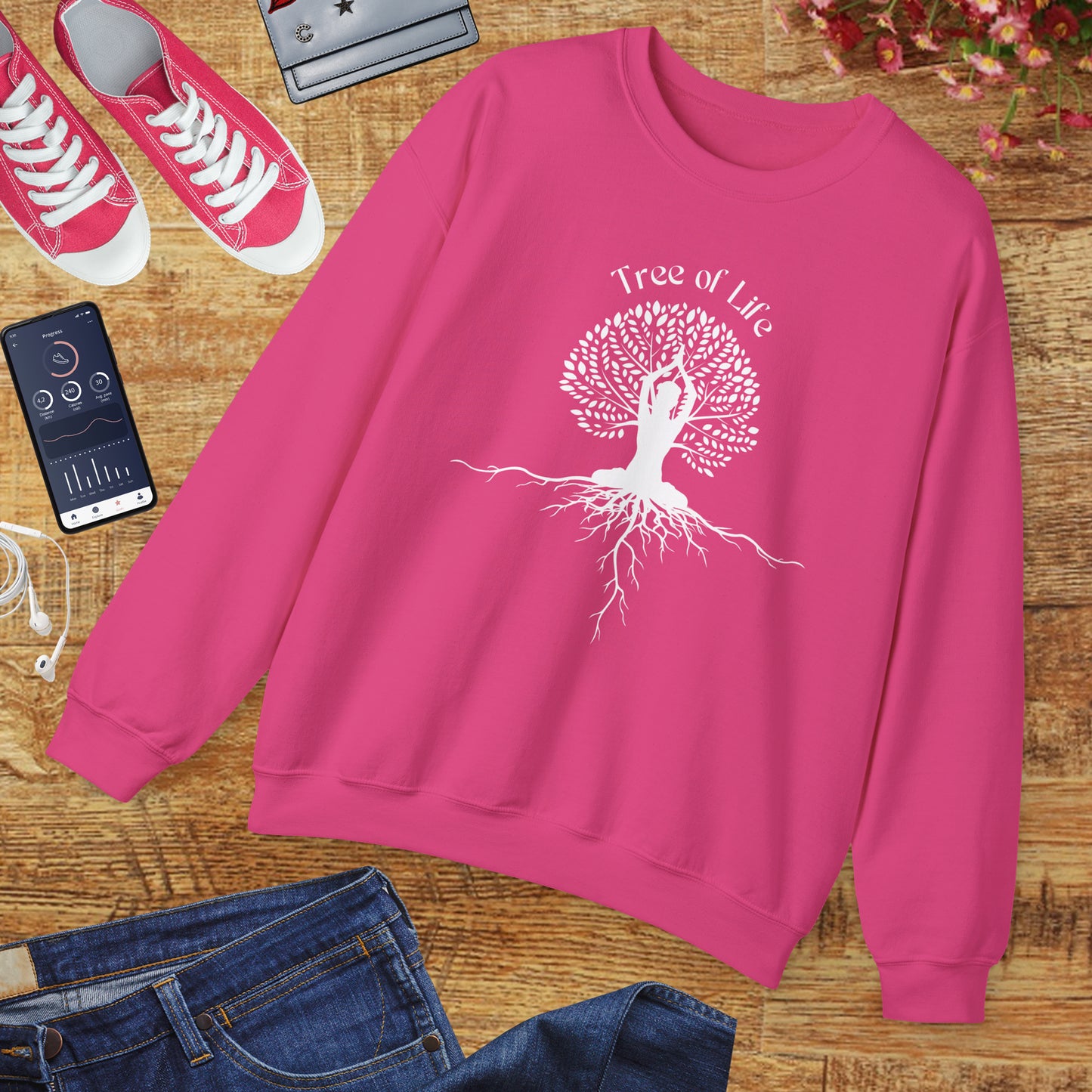 🌳🧘♀️Rooted in Balance Crewneck Sweatshirt