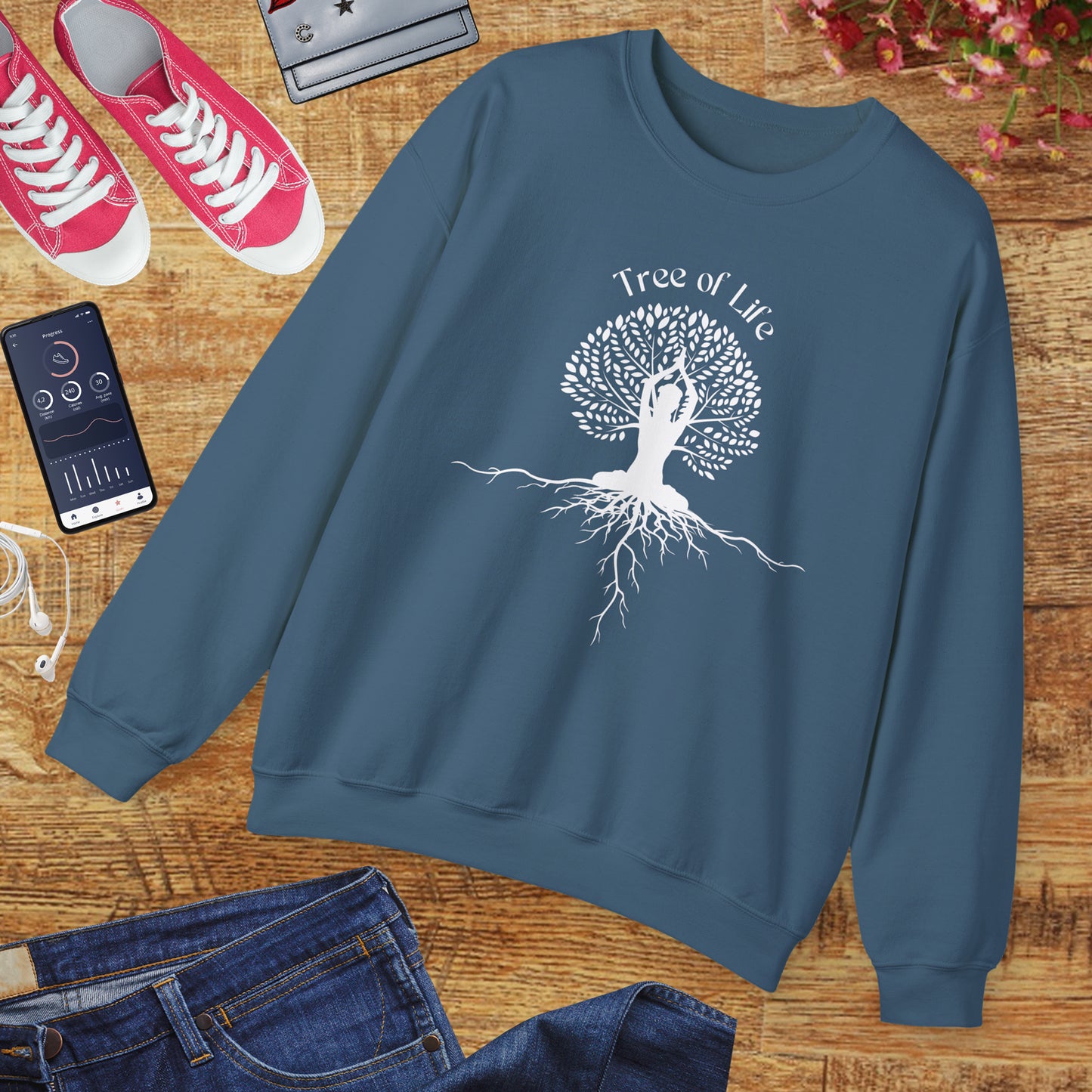 🌳🧘♀️Rooted in Balance Crewneck Sweatshirt