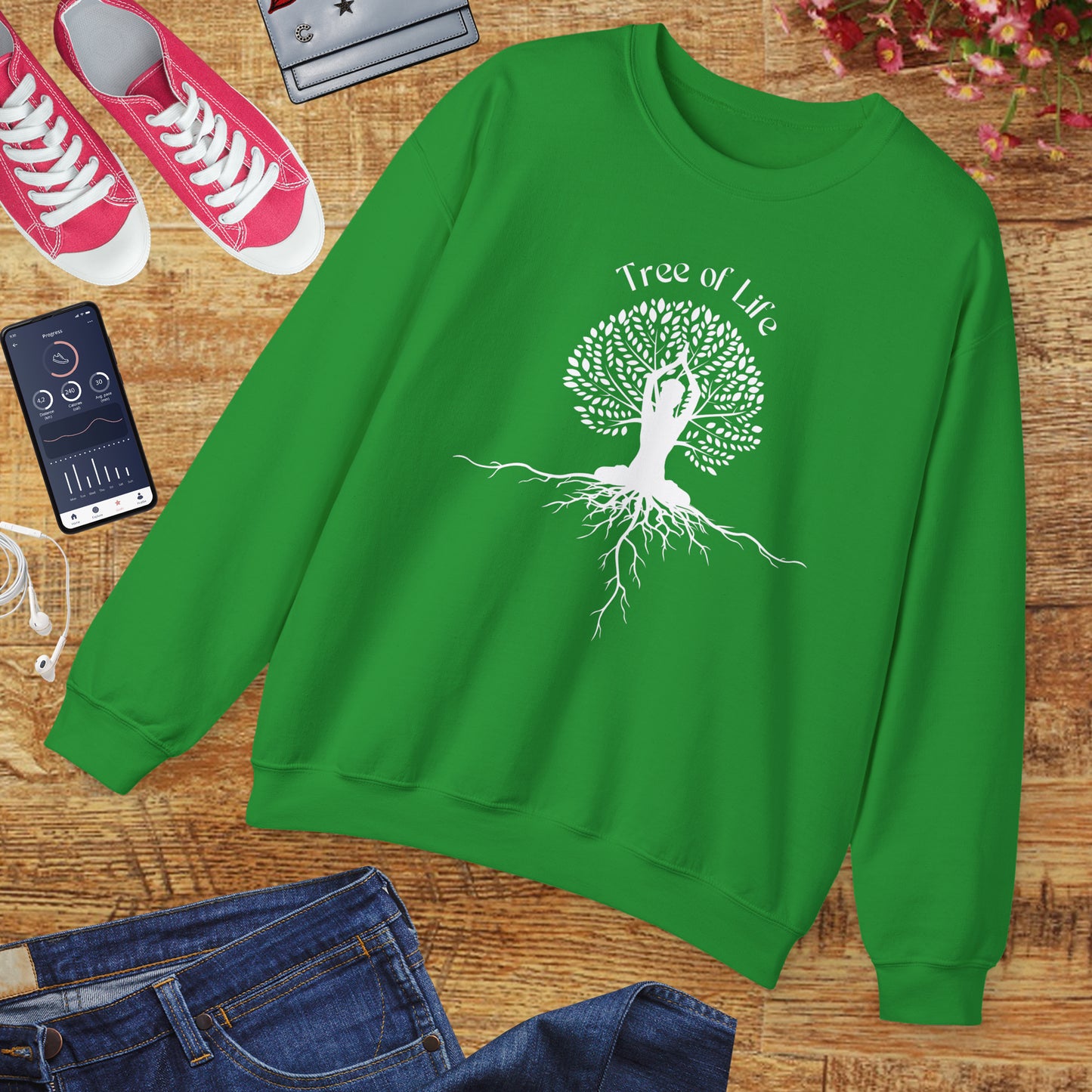 🌳🧘♀️Rooted in Balance Crewneck Sweatshirt