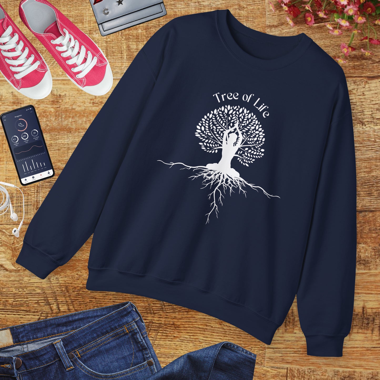 🌳🧘♀️Rooted in Balance Crewneck Sweatshirt