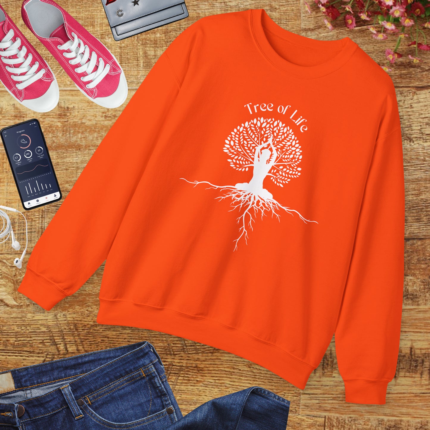 🌳🧘♀️Rooted in Balance Crewneck Sweatshirt