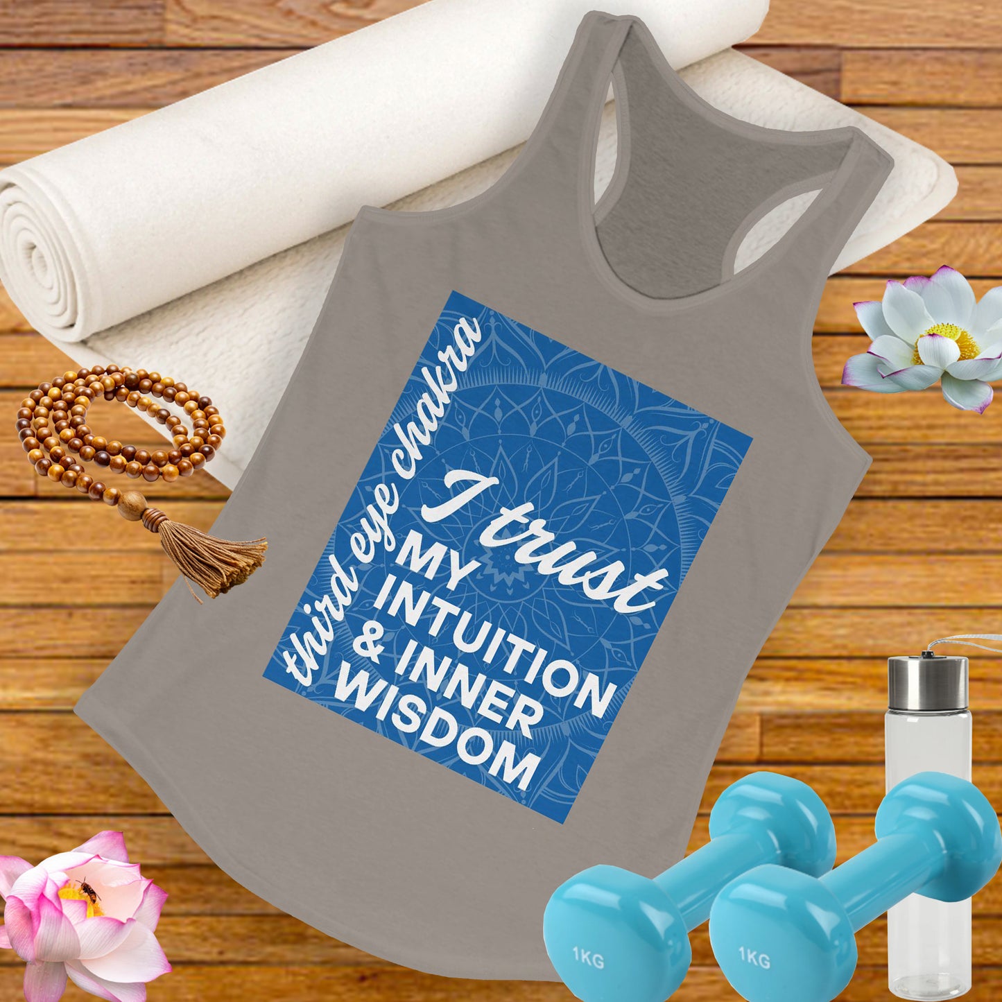 Inner Vision - Third Eye/Ajna Chakra Affirmation Racerback Tank Top