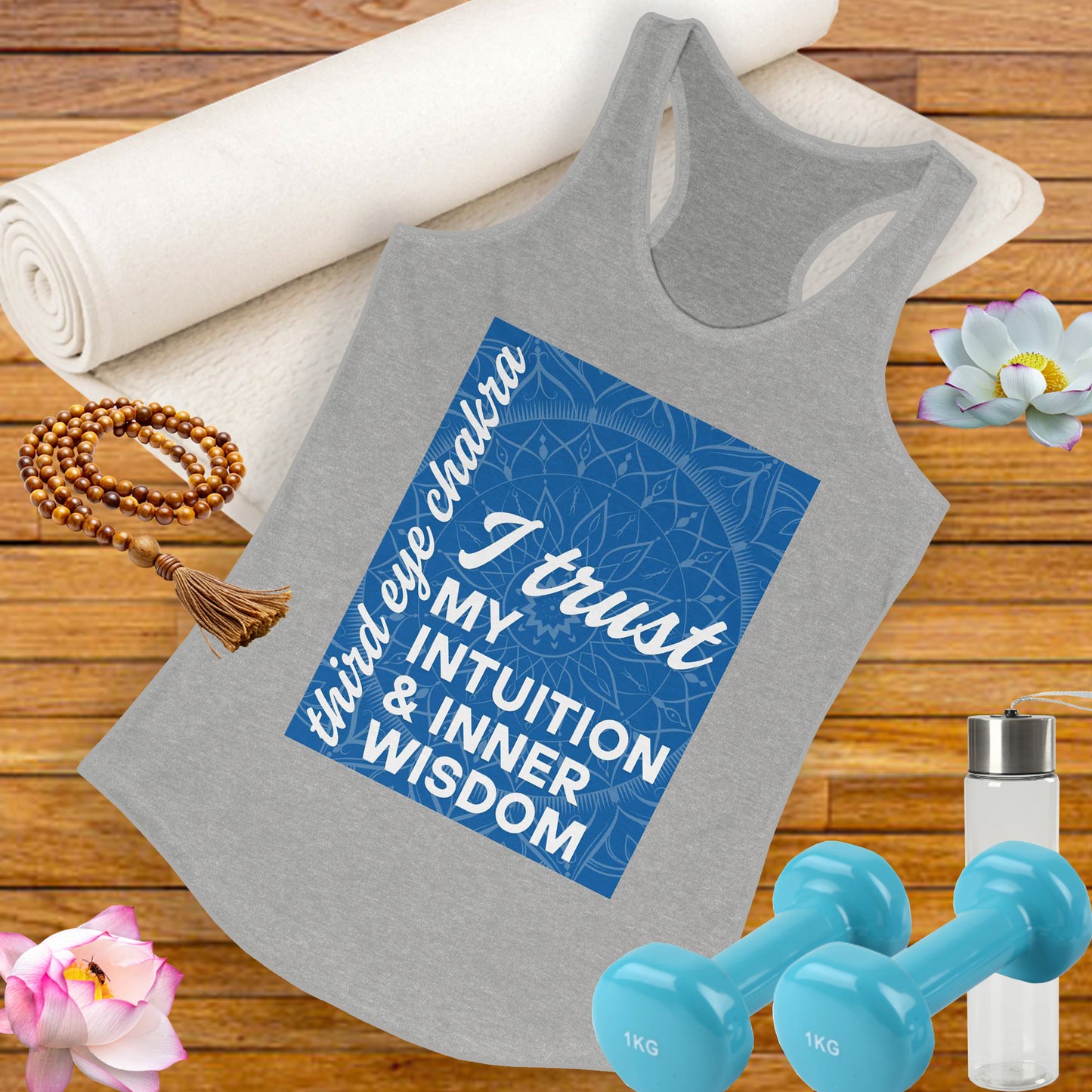 Inner Vision - Third Eye/Ajna Chakra Affirmation Racerback Tank Top