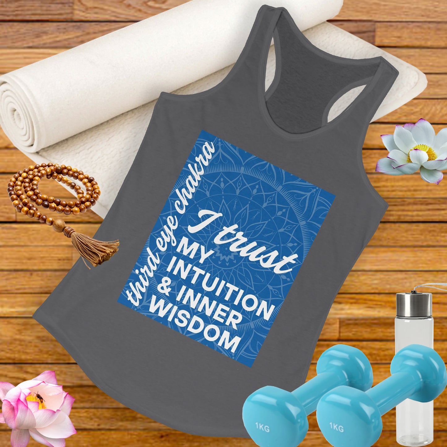 Inner Vision - Third Eye/Ajna Chakra Affirmation Racerback Tank Top