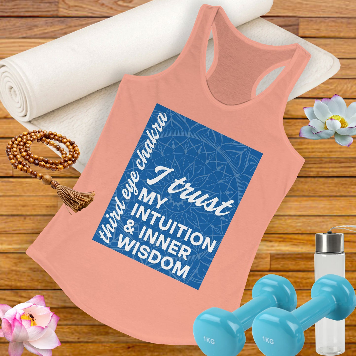 Inner Vision - Third Eye/Ajna Chakra Affirmation Racerback Tank Top