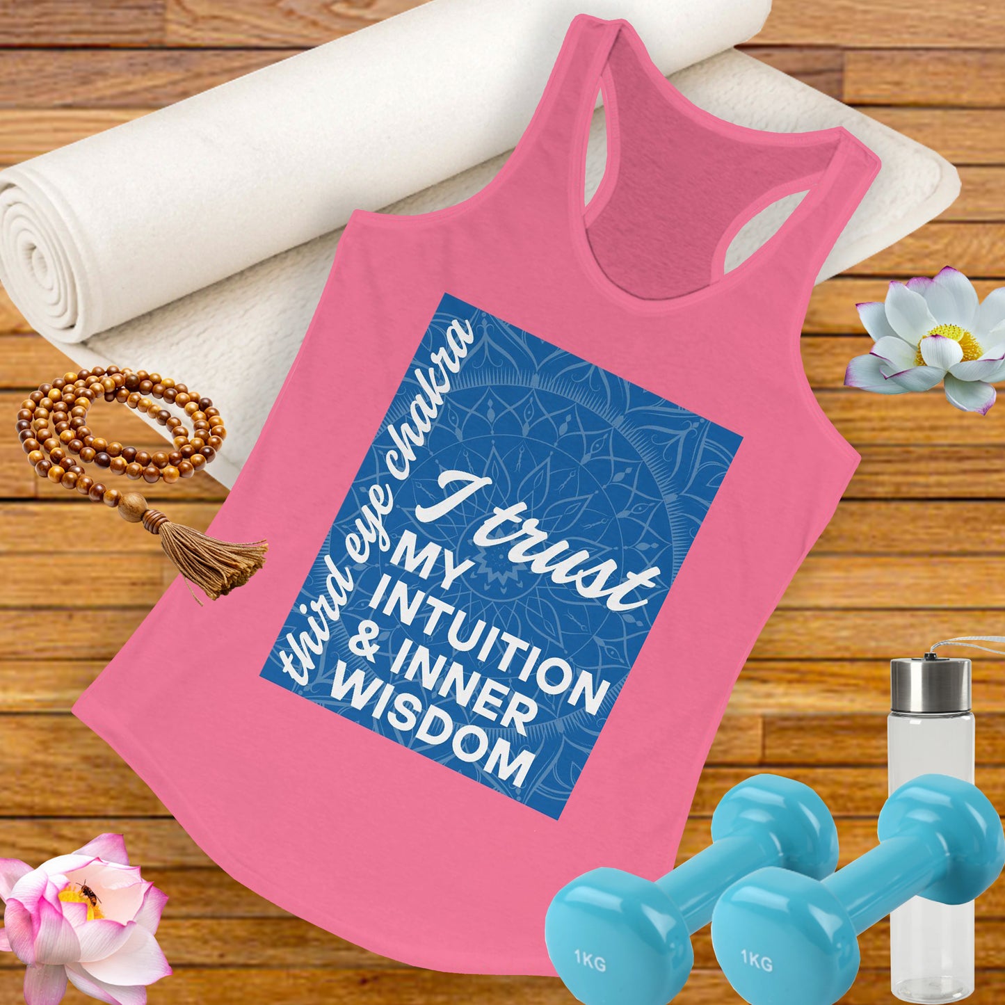 Inner Vision - Third Eye/Ajna Chakra Affirmation Racerback Tank Top