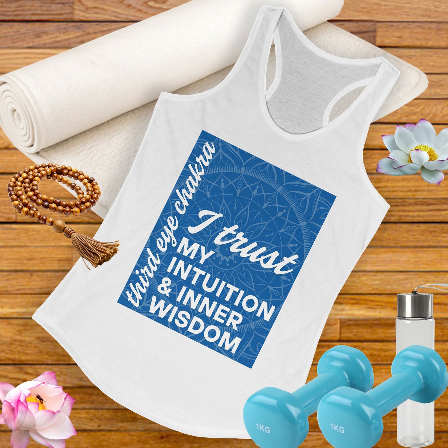 Inner Vision - Third Eye/Ajna Chakra Affirmation Racerback Tank Top