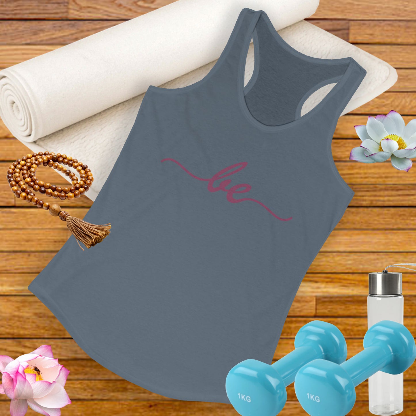 "Be" Minimalist Racerback Tank Top - Comfortable & Stylish Everyday Wear