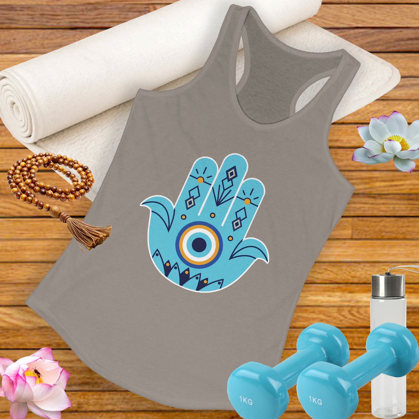 Protected in Style: "Fatima’s Hand" - Women's Racerback Tank