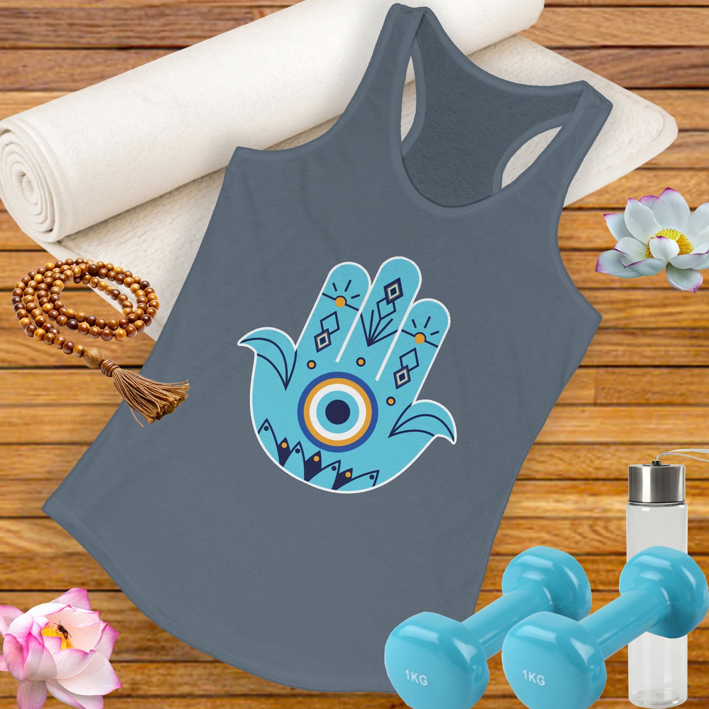 Protected in Style: "Fatima’s Hand" - Women's Racerback Tank